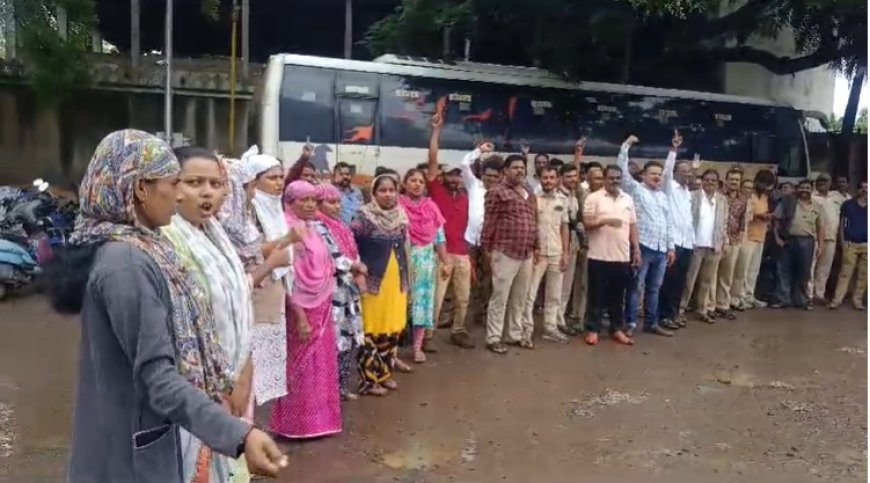 Aurangabad : ST BUS कर्मचाऱ्यांचे आजपासून आंदोलन, काही बस राहणार बंद